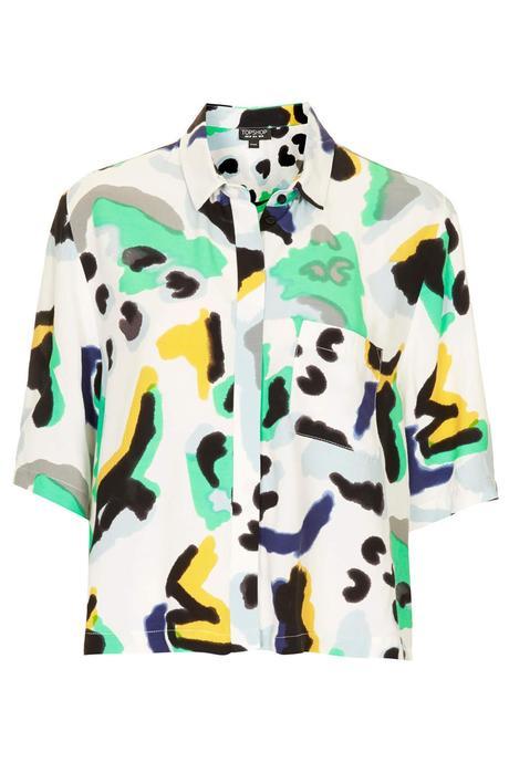 TOPSHOP Paint Animal Shirt