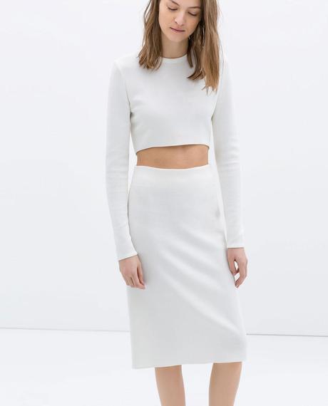 ASYMMETRIC CROP TOP from Zara 