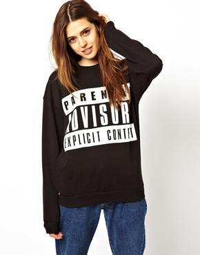 ASOS Sweatshirt with Parental Advisory