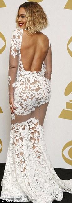 Beyonce Grammy Awards 2014 Michael Costello Gown