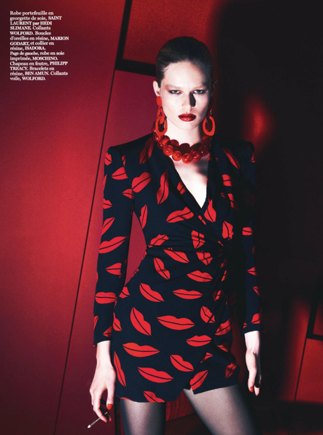 Lara Stone - Vogue Paris March 2014