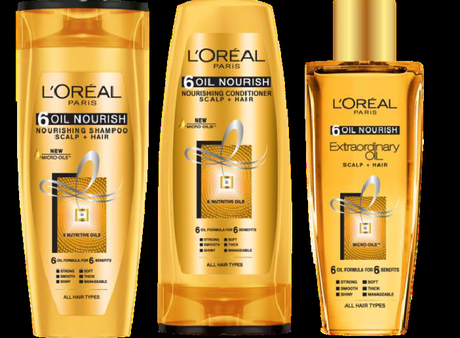 Loreal 6 oil nourish shampoo conditioner and oil