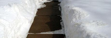 Snow-sidewalk