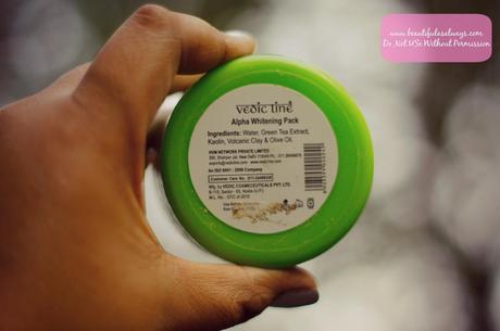 Vedic Line Alpha Whitening Pack with Volcanic Clay and Green Tea Review