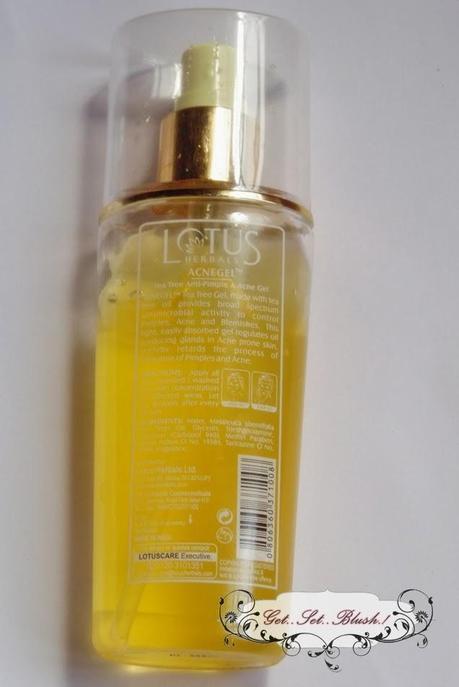 [Product Review] Lotus Herbals AcneGel-Tea Tree Anti Pimple And Acne Gel