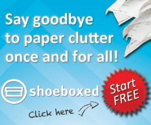 Say goodbye to paper clutter! Shoeboxed.com