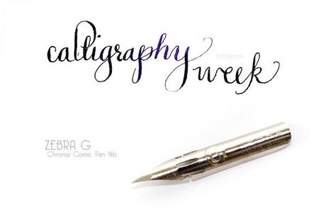 Calligraphy Week: Zebra G Comic Pen Nib - Chrome