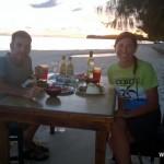 Sunset dinner on Carp Island