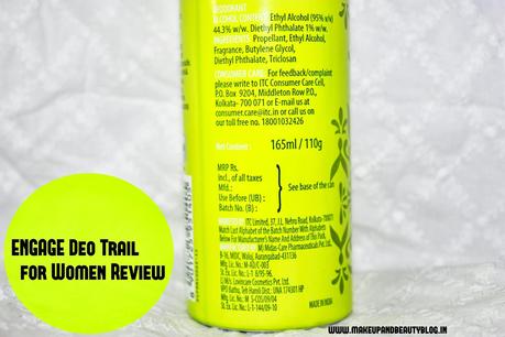 ITC Engage Bodylicious Deo Spray for Women: Trail Review