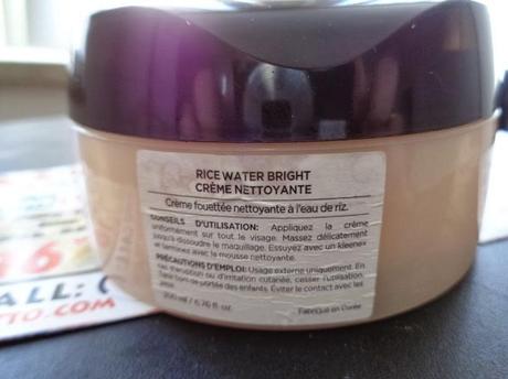My night time cleanser: The Face Shop Rice Water Bright Cleansing Cream
