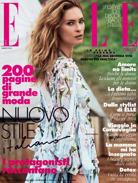 Erin Wasson - Elle magazine Italy March 2014