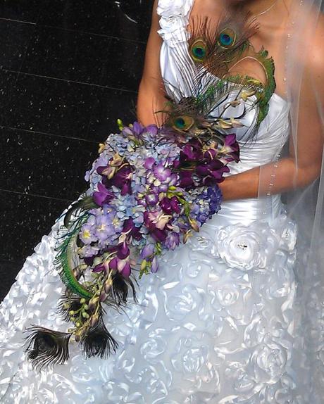 Elaborate bridal bouquet