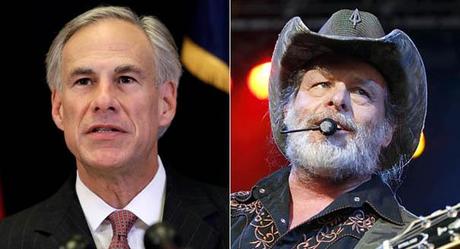 Greg Abbott (left) and Ted Nugent are pictured in this composite. | AP Photos