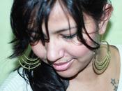 Wearing Golden Multicircular Hoops Indian Ethnicwear Brand)