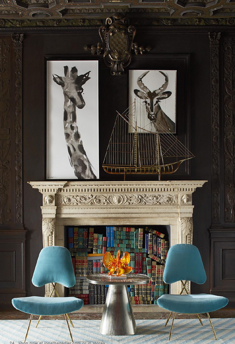 Jonathan Adler fireplace