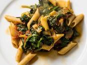 Penne with Spinach Tomato Sauce
