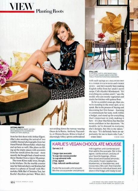 Karlie Kloss - Vogue US March 2014