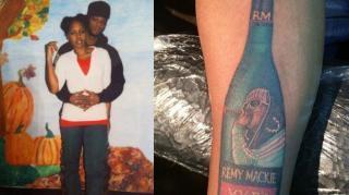 Picture: Papoose Gets Remy Ma Tattooed!