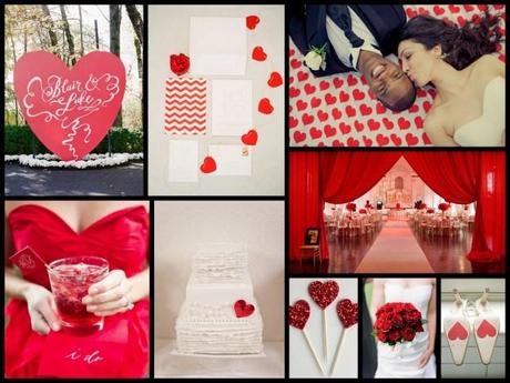 Valentines Day wedding collage 2