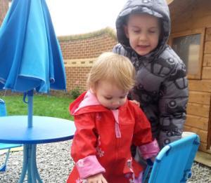 Finally out in the garden! #countrykids Finally out in the garden! #countrykids