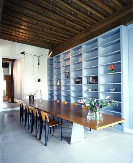 Massimiliano Doriana Fuksas designers at home architect apartment Paris Jean Prouve