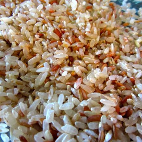 Lime Ginger Baked Pink Rice