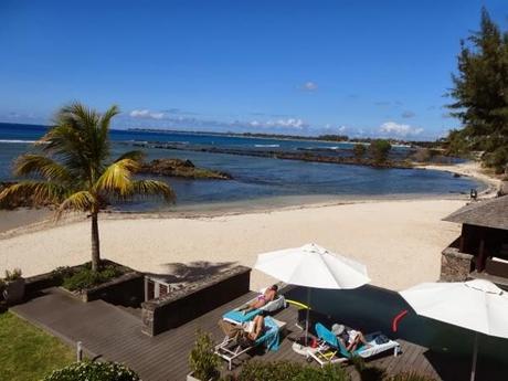 View from Our Patio at the Bon Azur Apartments in Mauritius
