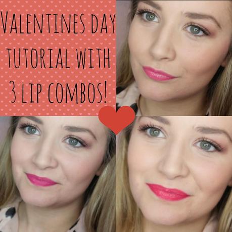 Valentines Day Tutorial w/ 3 Lip Combos!