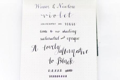 Calligraphy Week: Winsor and Newton Calligraphy Ink