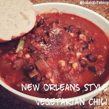 New Orleans Style Vegetarian Chili for #SundaySupper
