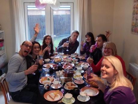 afternoon tea party at home derbyshire happy birthday 