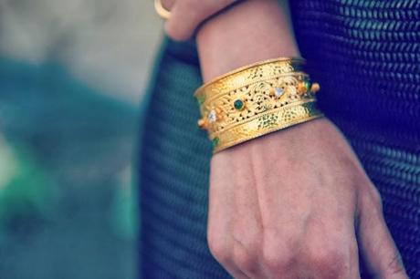 Addison Dress, JustFAB Pumps, Boa Pendant, Zara Clutch, Tanvii.com