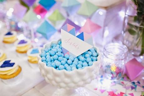 Perfectly Sweet's Pastel Geometric Wedding Table At A Darling Affair.