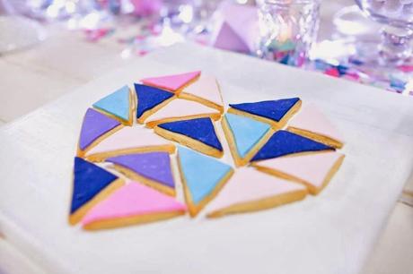 Perfectly Sweet's Pastel Geometric Wedding Table At A Darling Affair.