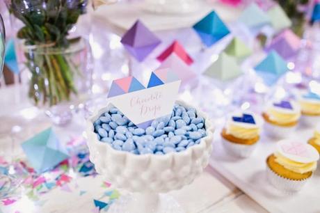 Perfectly Sweet's Pastel Geometric Wedding Table At A Darling Affair.