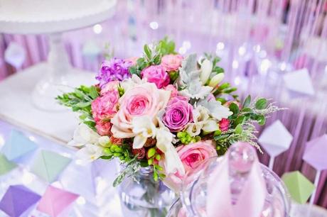 Perfectly Sweet's Pastel Geometric Wedding Table At A Darling Affair.