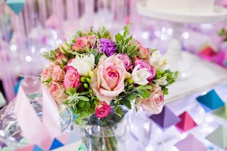 Perfectly Sweet's Pastel Geometric Wedding Table At A Darling Affair.