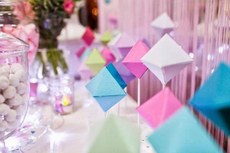 Perfectly Sweet's Pastel Geometric Wedding Table At A Darling Affair.