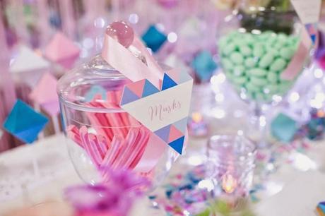 Perfectly Sweet's Pastel Geometric Wedding Table At A Darling Affair.