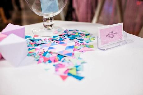 Perfectly Sweet's Pastel Geometric Wedding Table At A Darling Affair.