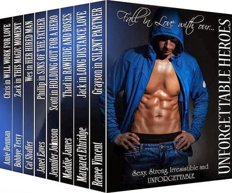 UNFORGETTABLE HEREOS 8 BOOK BOX SET FEATURING SILENT PARTNER BY RENEE VINCENT