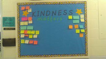 Kindness matter board before