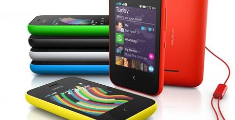 Two extremely affordable smartphones - the Nokia Asha 230 and the Nokia 220.
