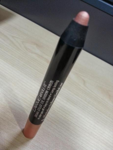 Review - Lakme Absolute - Drama Stylist Eyeshadow Crayon in Pink