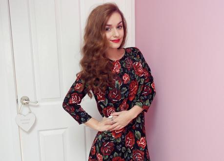 OOTD | Missguided Oversized Rose Dress