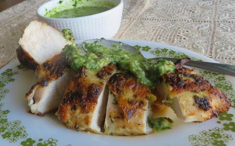Grilled Chicken Breasts with Chimichurri Sauce