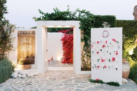 Elegant greek island inspired wedding with bougainvillea | Thalia & Yiannis Elegant Greek Island Inspired Wedding Bougainvillea
