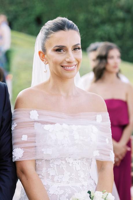 Elegant greek island inspired wedding with bougainvillea | Thalia & Yiannis Elegant Greek Island Inspired Wedding Bougainvillea