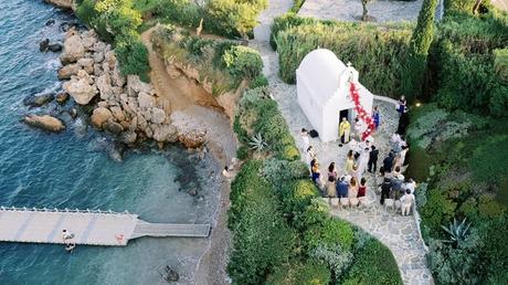 Elegant greek island inspired wedding with bougainvillea | Thalia & Yiannis Elegant Greek Island Inspired Wedding Bougainvillea