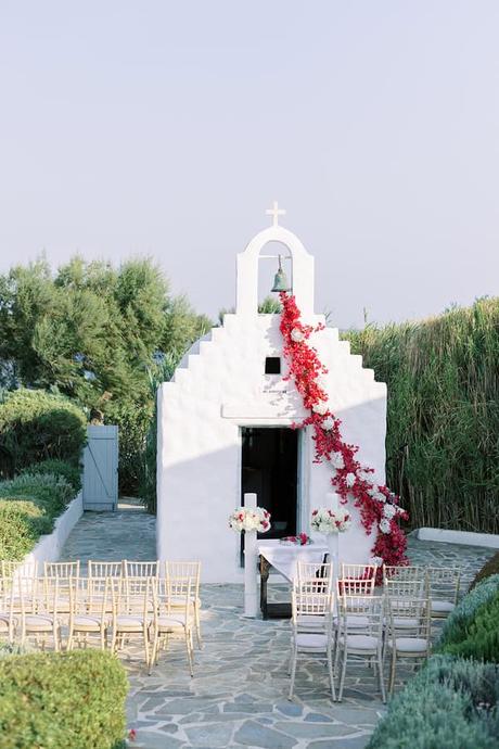 Elegant greek island inspired wedding with bougainvillea | Thalia & Yiannis Elegant Greek Island Inspired Wedding Bougainvillea